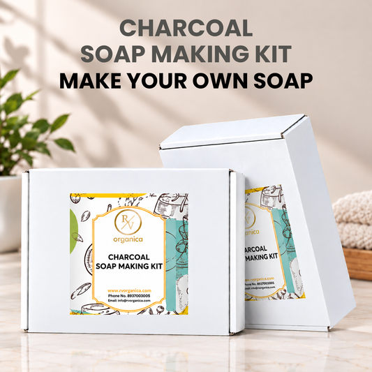 RV Organica Charcoal Soap Making Kit - DIY make your own soap bar gift box - second image