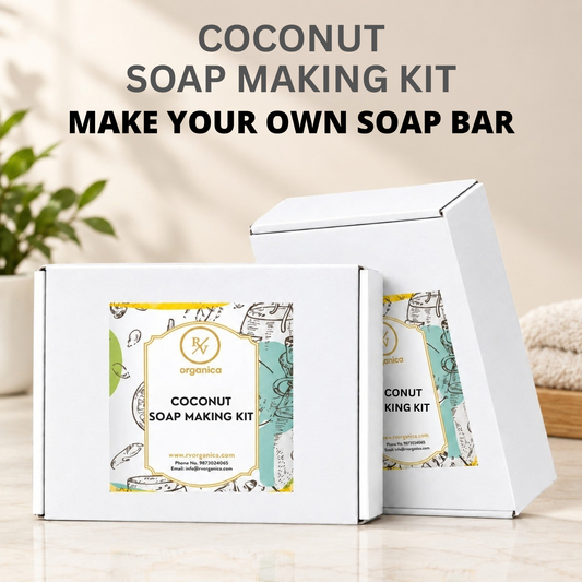 RV Organica Coconut Soap Making Kit - DIY make your own soap bar gift box - second image