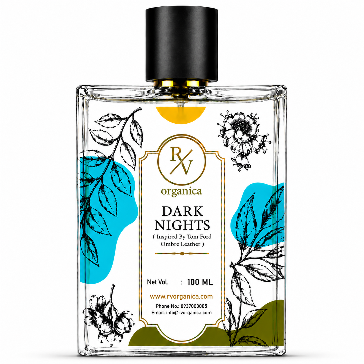 Dark Nights perfume oil bottle by RV Organica