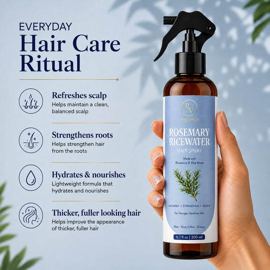 Rosemary Ricewater Hair Spray benefits - scalp care, root strengthening, hair hydration - second image