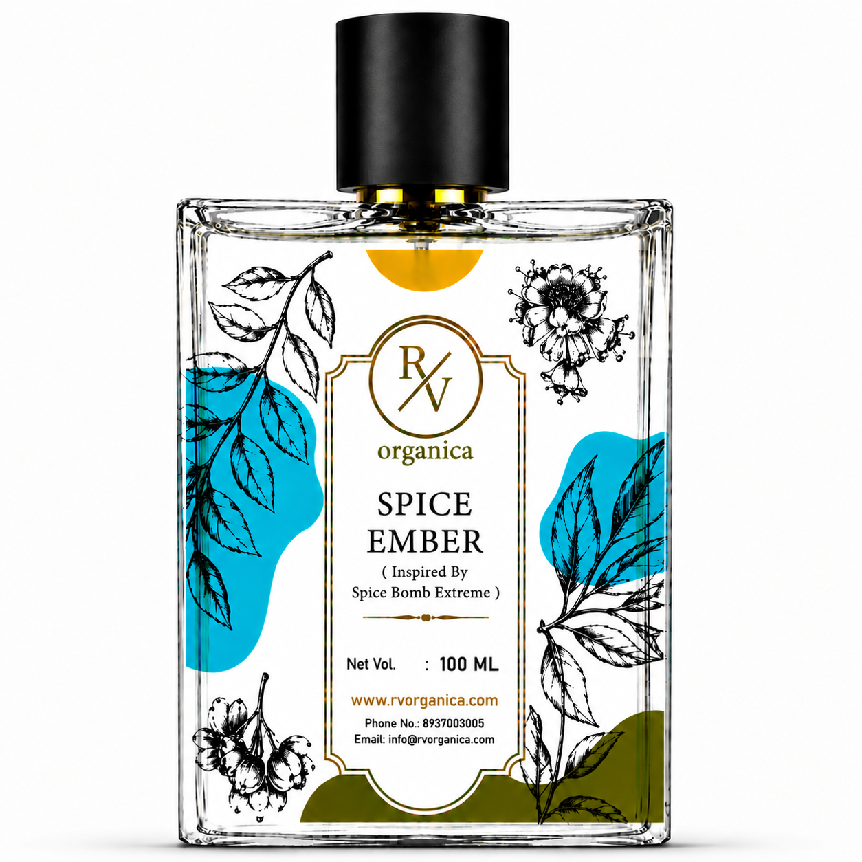 Spice Ember perfume oil bottle by RV Organica