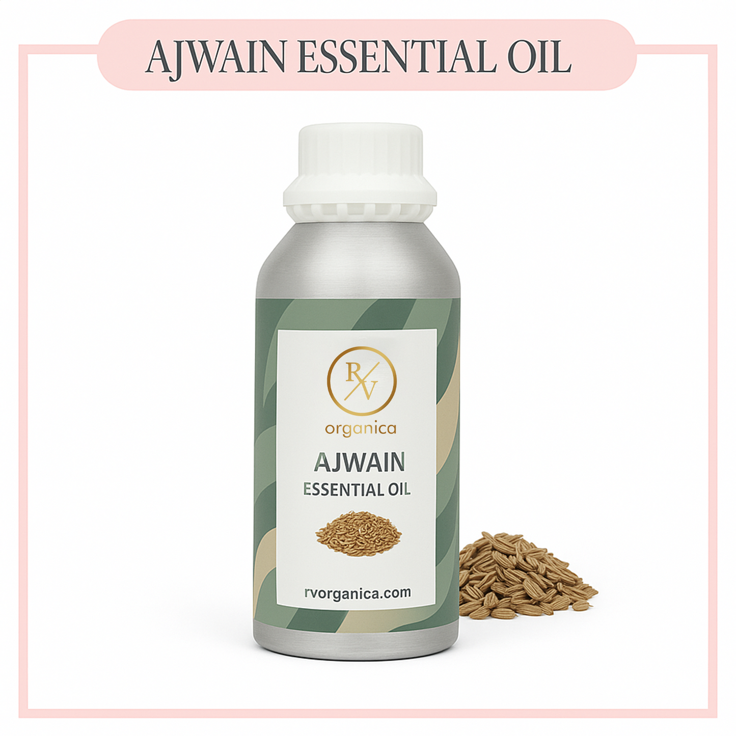 Pure Ajwain Essential Oil for aromatherapy and skincare –RV Organica