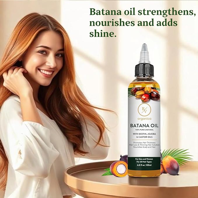 Natural Batana Hair Oil for strong, shiny, healthy hair – RV Organica