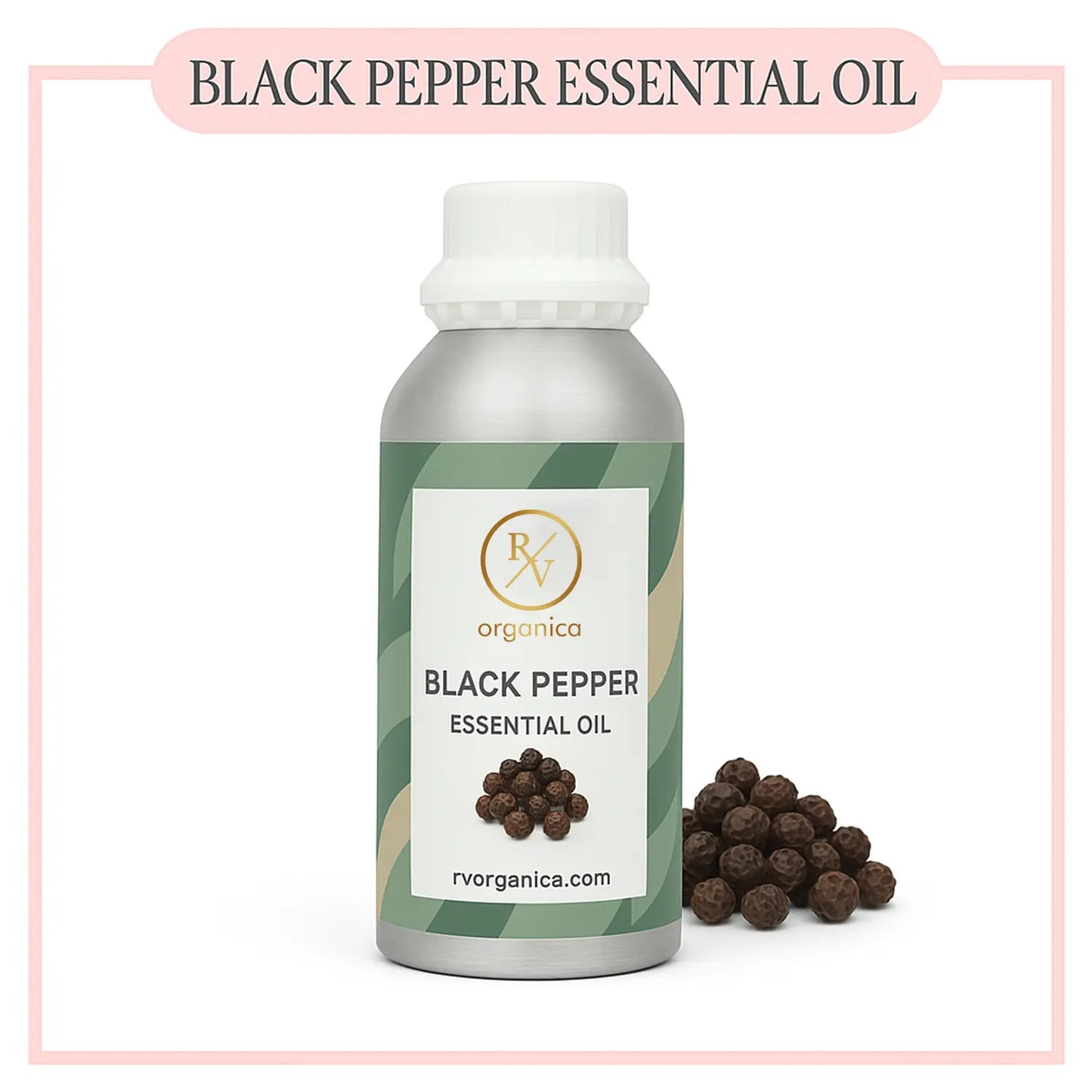Pure Black Pepper Essential Oil for aromatherapy and skincare –RV Organica