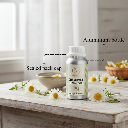 Chamomile Hydrosol in aluminium bottle with sealed cap – pure natural chamomile floral water for gentle skincare use - second image