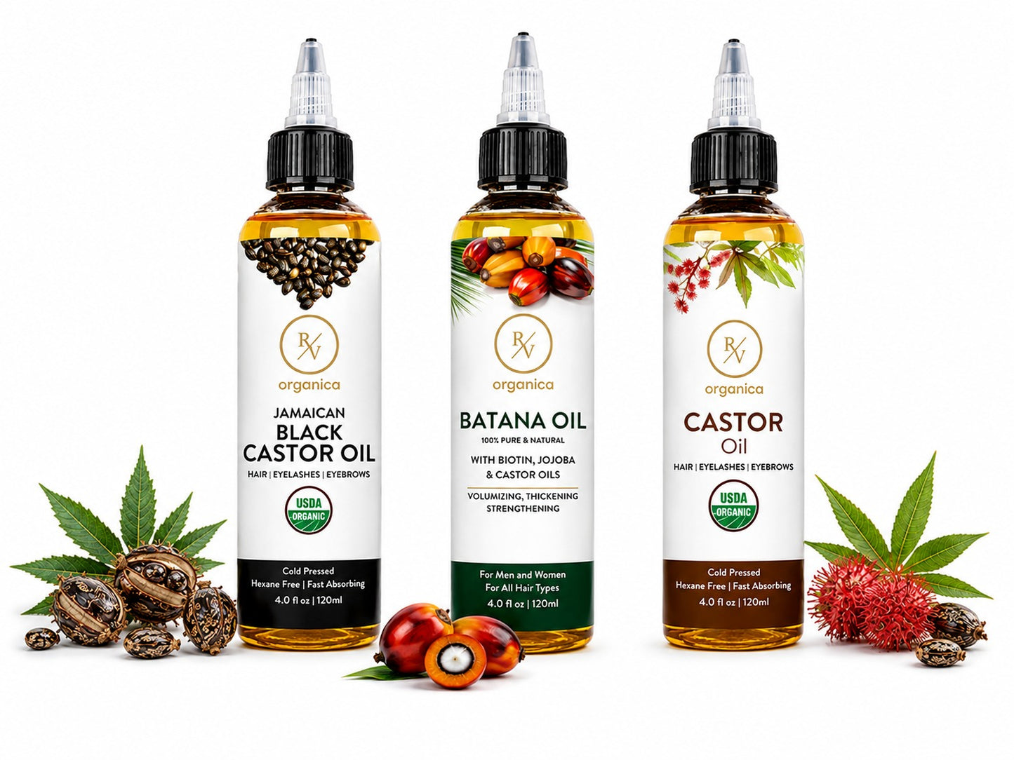 Jamaican Black Castor Oil | Batana Oil | Castor Oil – Hair Care Combo Pack