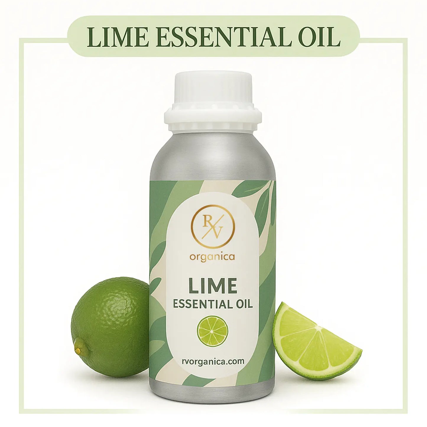 Pure Lime Essential Oil for aromatherapy and skincare –RV Organica