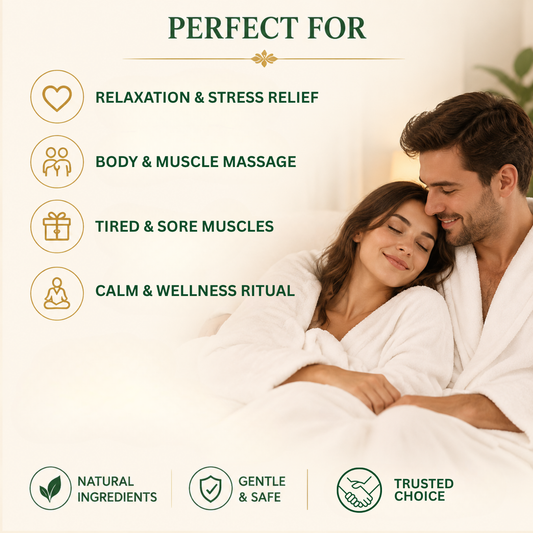 Relaxation massage oil perfect for relaxing daily massage - deeply nourishes and moisturizes skin - second image