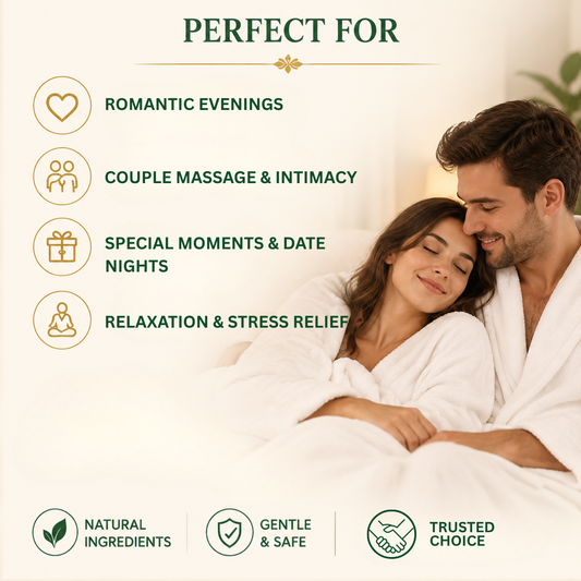 Romance massage oil perfect for relaxing daily massage - deeply nourishes and moisturizes skin - second image