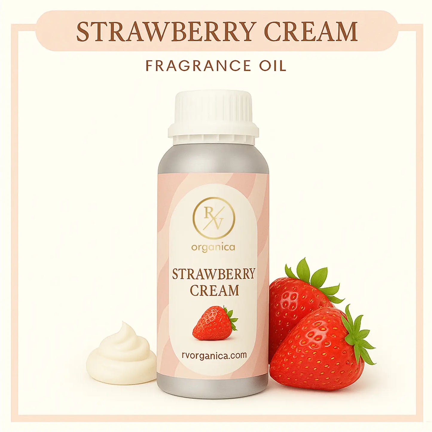 Pure Straw Berry Cream Fragrance Oil – RV Organica