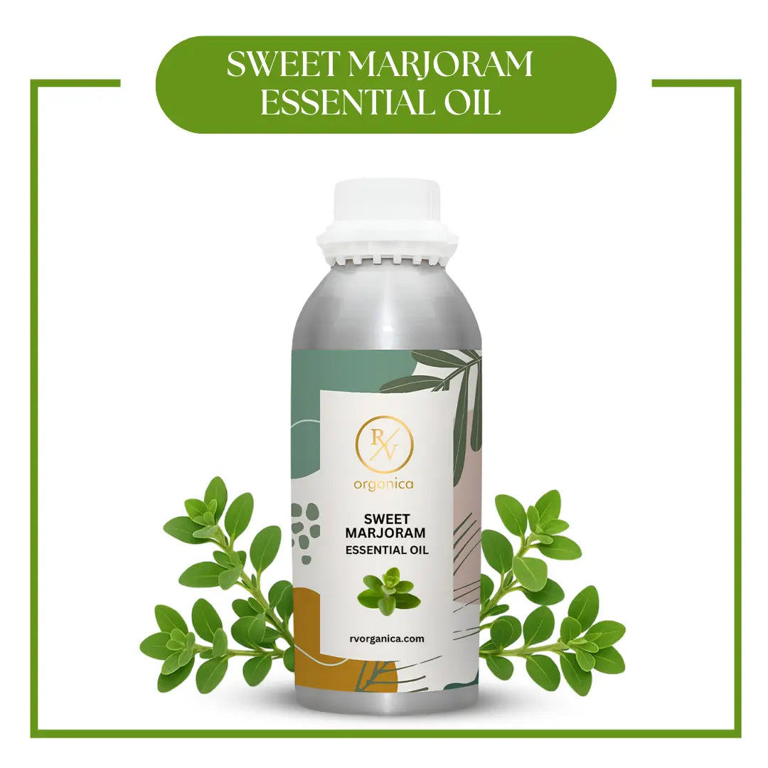 Pure Sweet Marjoram Essential Oil for aromatherapy and skincare –RV Organica