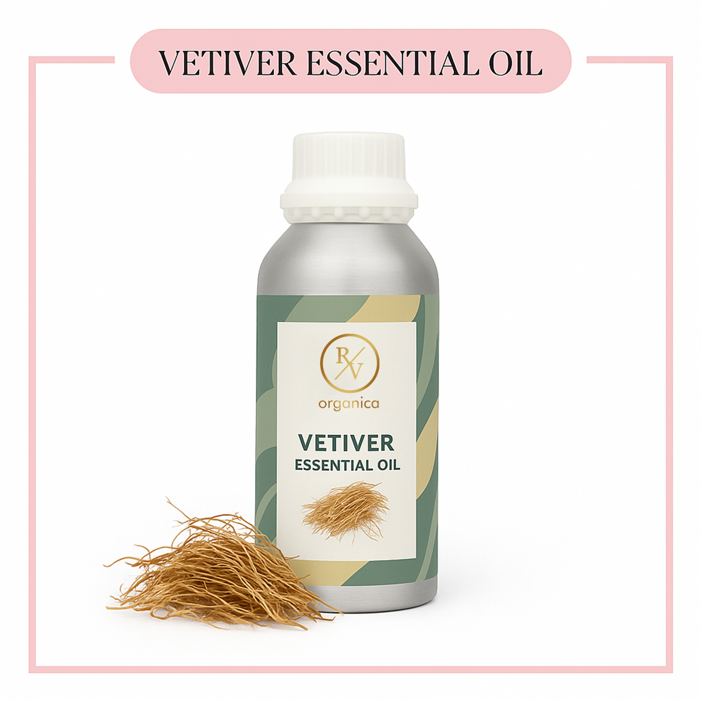 Pure Vetiver Essential Oil for aromatherapy and skincare –RV Organica