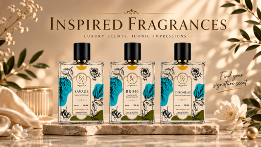RV Organica inspired fragrances collection — Savage, BR 540 and Chrome AZ designer-inspired perfumes at ₹999 for 100ml
