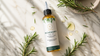 RV Organica rosemary hair oil 120ml bottle with fresh rosemary sprigs - best rosemary oil for dandruff in India