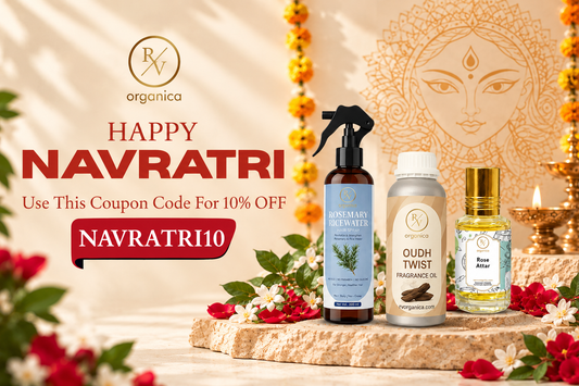 Navratri Sale 2026 at RV Organica: Flat 10% Off on Attars, Oils and Fragrances