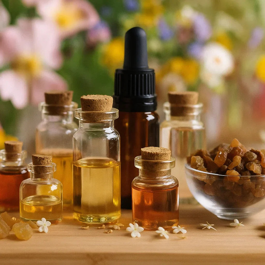 Rosemary essential oil bottle by RV Organica for fragrance, skin, soap, candle, and hair care, pure natural blend