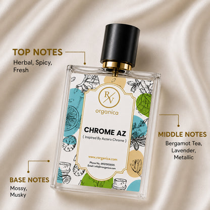 RV Organica Eucalyptus Spring-inspired fragrance showing a fragrance pyramid with citrus and minty top notes, green herbal heart notes, and warm ambery musky base notes.