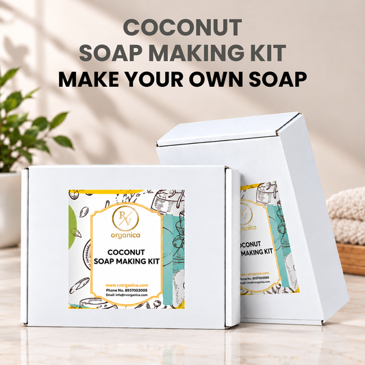 RV Organica Coconut Soap Making Kit - DIY make your own soap bar gift box - second image