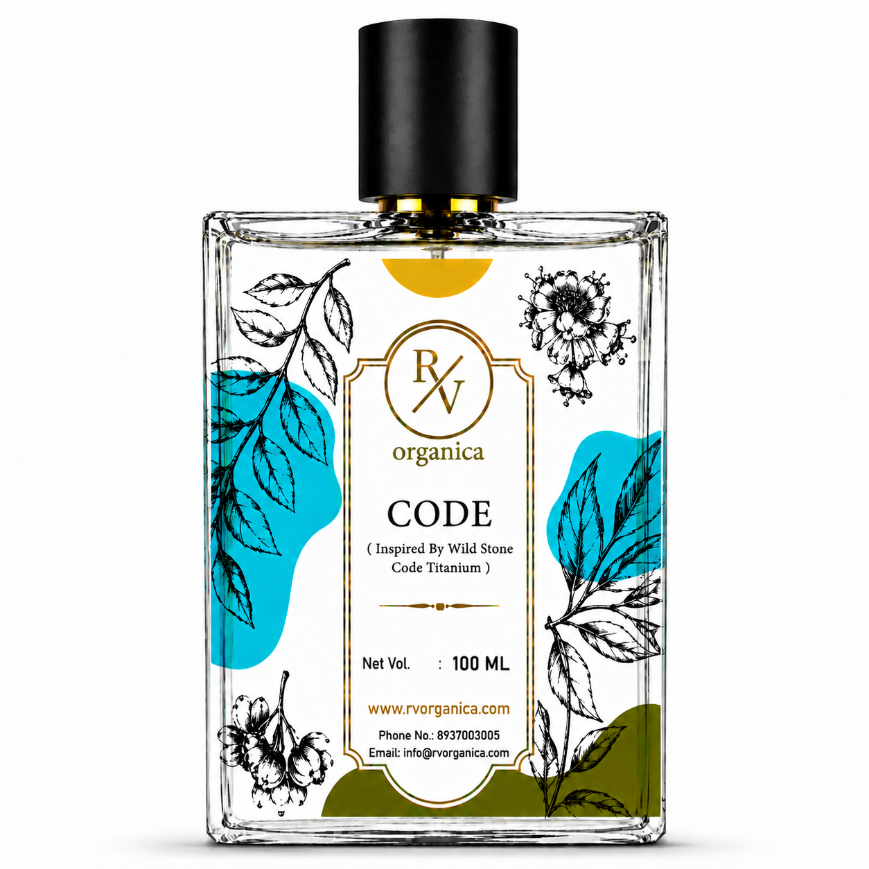 Code perfume oil bottle by RV Organica