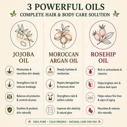 Argan + Rosehip + Jojoba — Shine & Radiance Combo