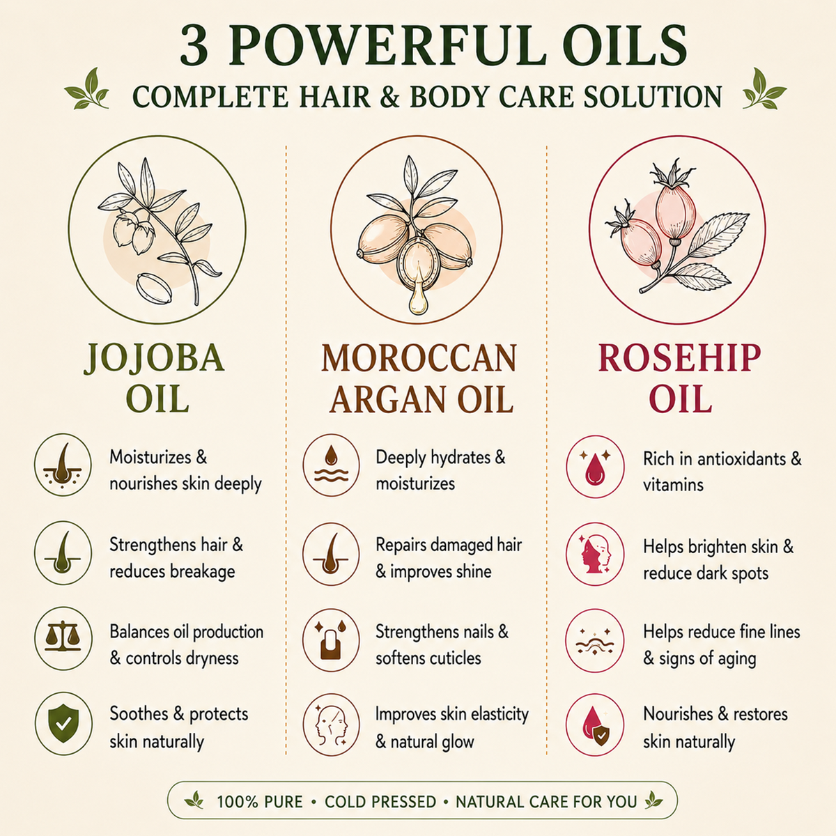 Argan + Rosehip + Jojoba — Shine & Radiance Combo