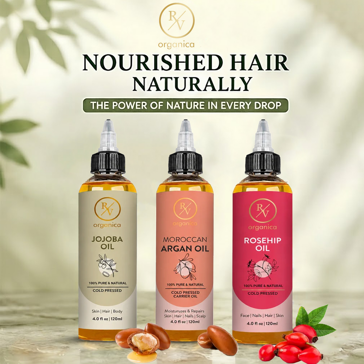 Argan + Rosehip + Jojoba — Shine & Radiance Combo
