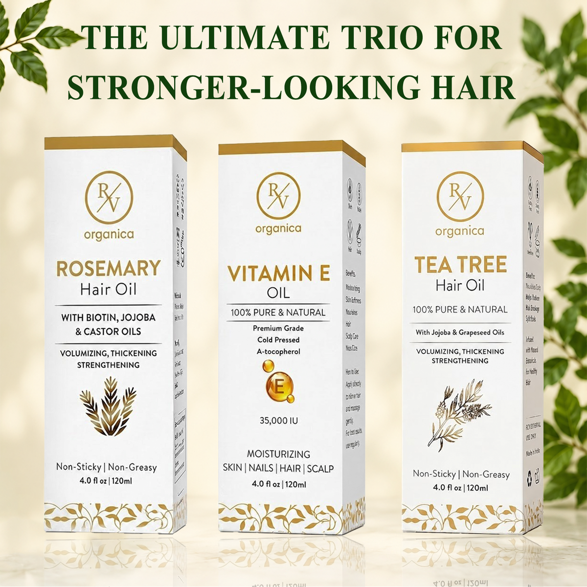 Rosemary + Vitamin E + Tea Tree — Hair Growth & Care Combo
