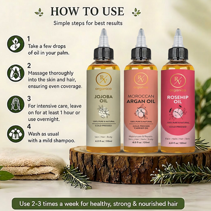 Argan + Rosehip + Jojoba — Shine & Radiance Combo