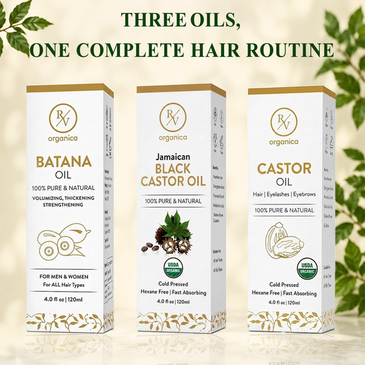 Jamaican Black Castor Oil + Batana Oil + Castor Oil — Hair Repair & Thickening Combo - second image