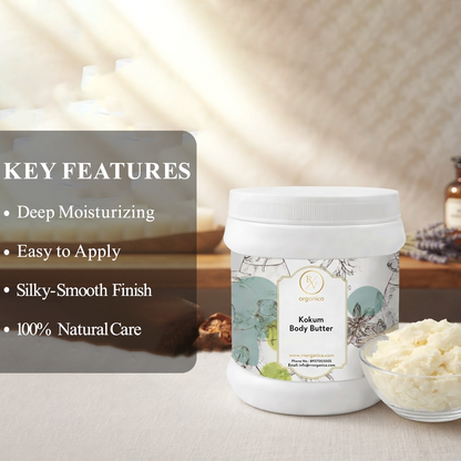 RV Organica Kokum Body Butter - deep moisturizing, easy to apply, silky smooth finish, 100% natural care