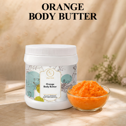 RV Organica Orange Body Butter with a smooth texture for everyday skin care