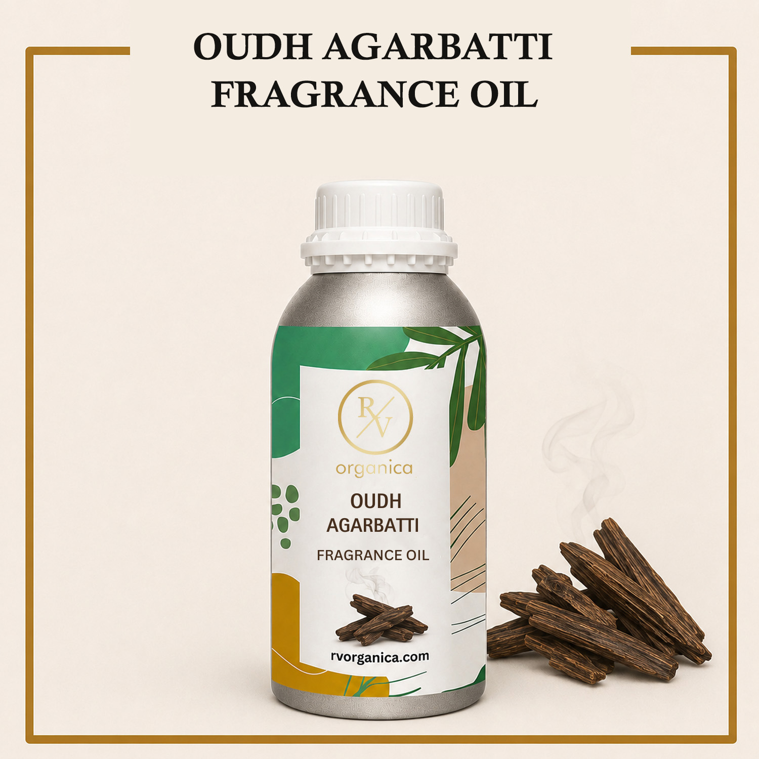 Oudh Agarbatti Fragrance Oil - RV Organica