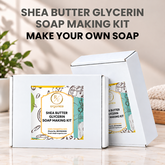 RV Organica Shea Butter Glycerin Soap Making Kit - DIY make your own soap bar gift box - second image