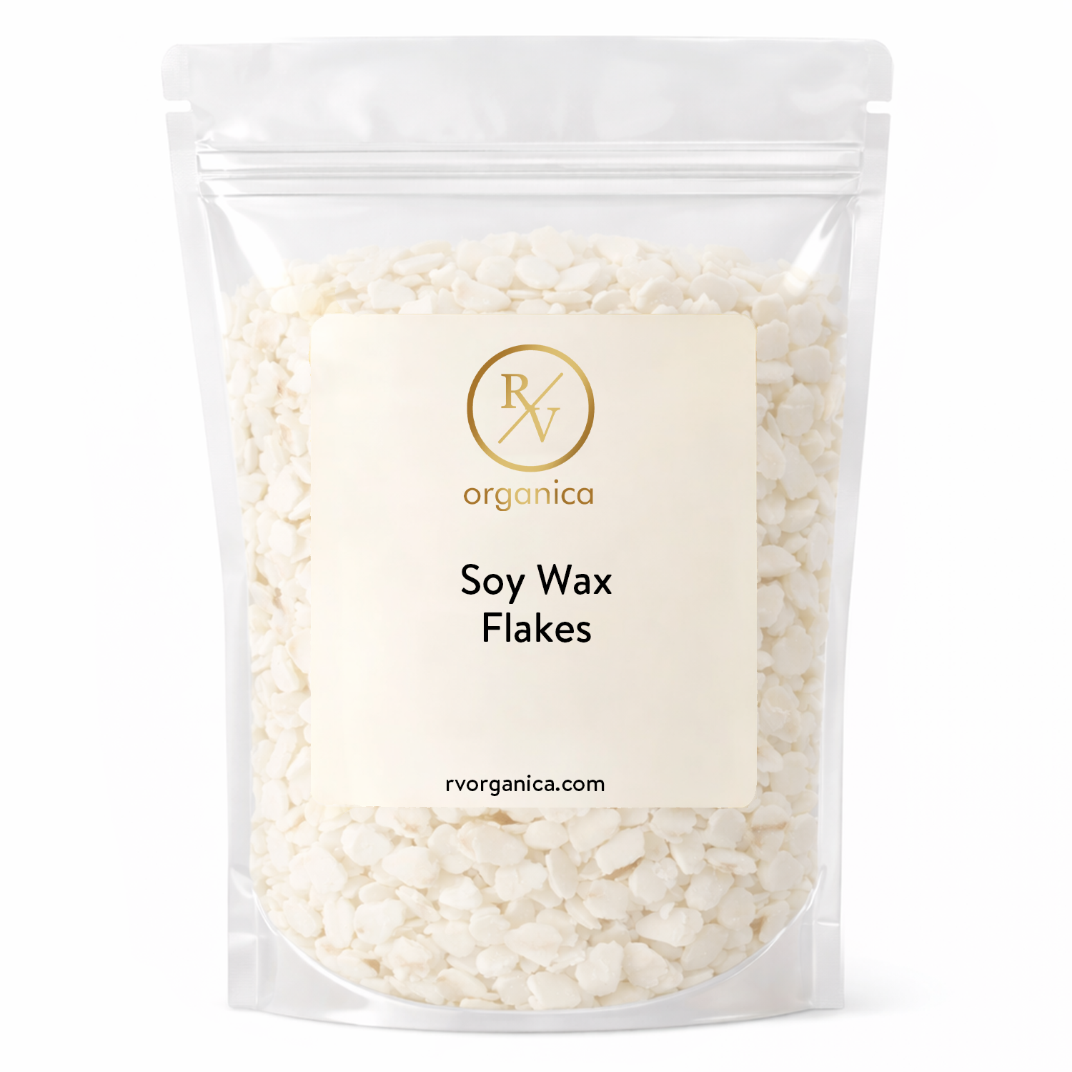 RV Organica soy wax flakes for natural clean burning candle making and DIY use