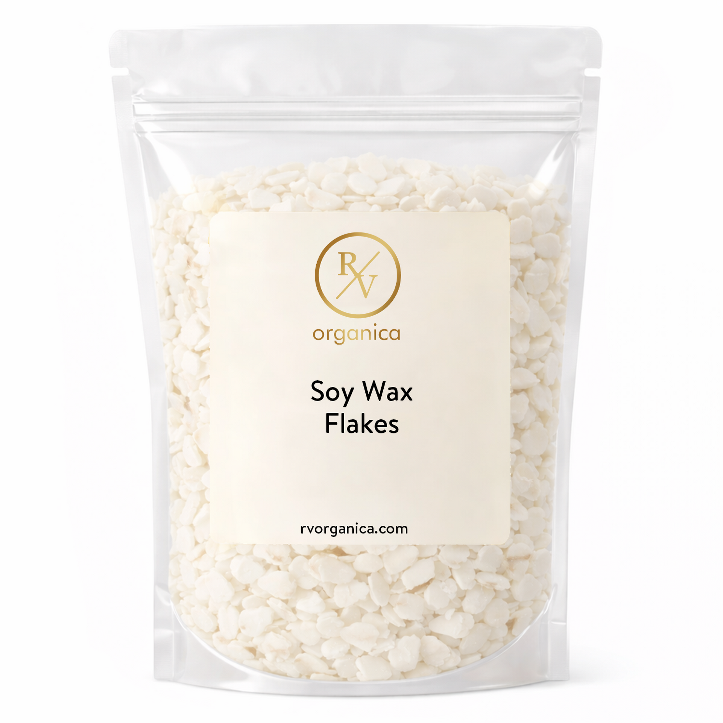 RV Organica soy wax flakes for natural clean burning candle making and DIY use