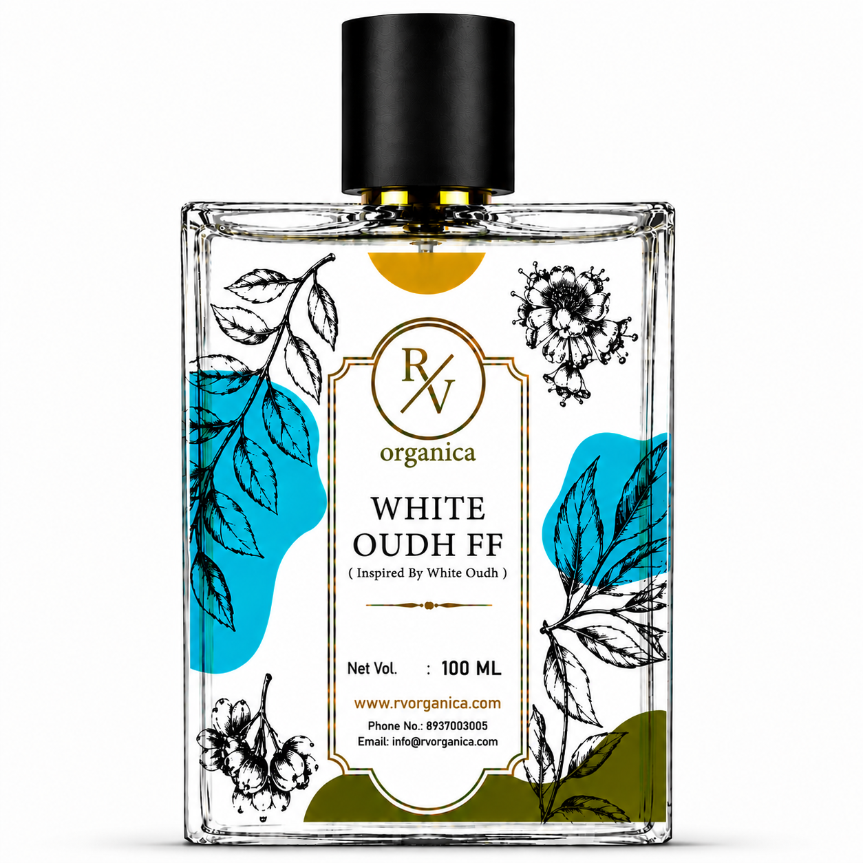 White Oudh FF perfume oil bottle by RV Organica