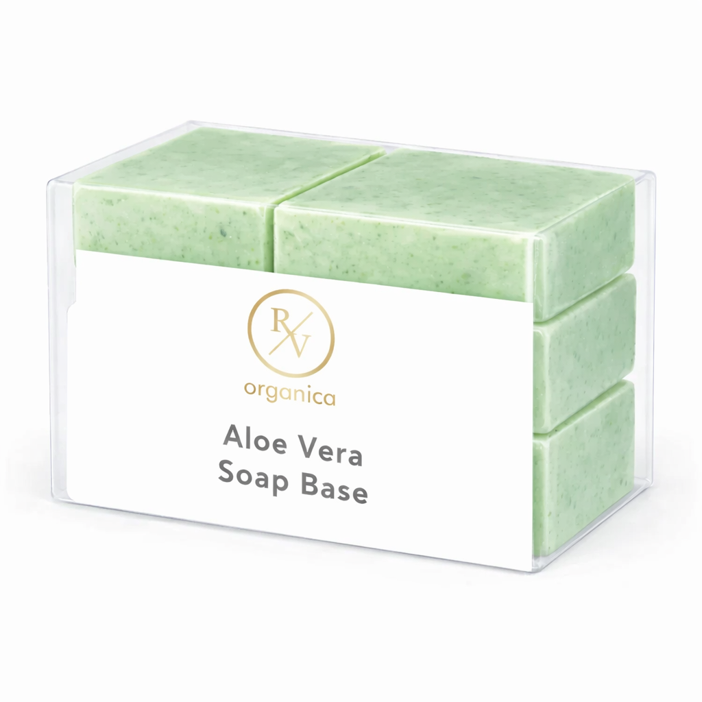 Aloe vera soap base for melt and pour handmade soap making, herbal moisturizing transparent base for DIY skincare soaps