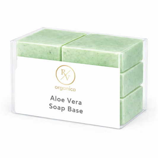 Aloe vera soap base for melt and pour handmade soap making, herbal moisturizing transparent base for DIY skincare soaps