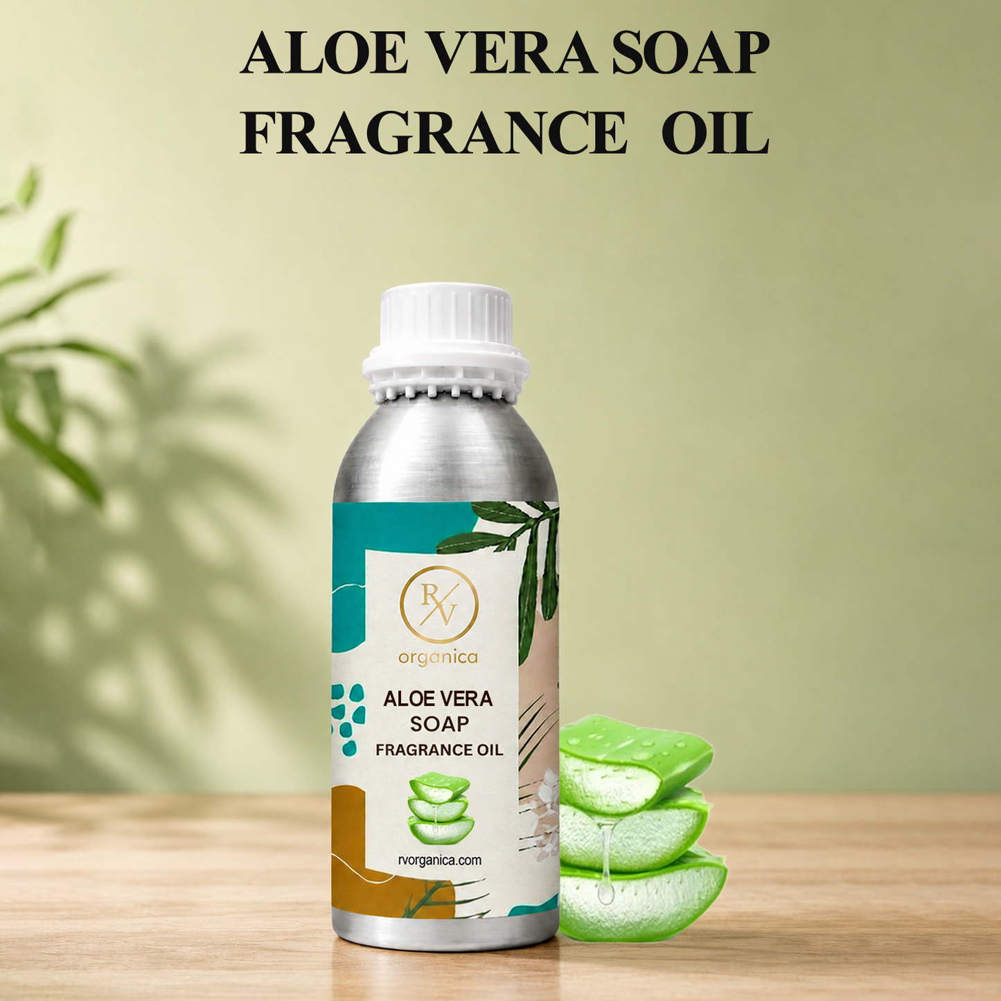 Aloe Vera Soap Fragrance Oil with a fresh, green, and soothing aroma, offering a clean and refreshing long-lasting fragrance ideal for handmade soaps, liquid soaps, body washes, candles, and personal care products.