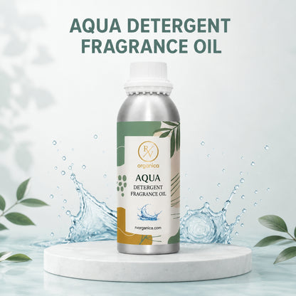 Aqua Detergent Fragrance Oil with a refreshing aquatic and laundry-inspired aroma, offering a crisp, clean, and long-lasting fragrance ideal for detergents, fabric care, liquid detergents, fabric conditioners, soaps, and home fragrance products.