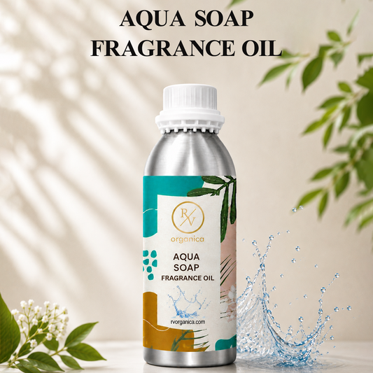 Aqua Soap Fragrance Oil with a fresh, clean, and refreshing aquatic aroma, offering a crisp and long-lasting fragrance ideal for handmade soaps, liquid soaps, body washes, candles, and personal care products. - second image