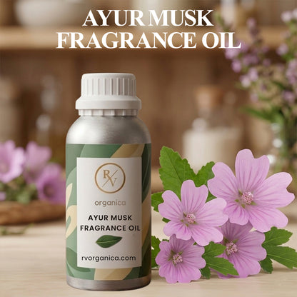 “Ayur Musk fragrance oil bottle with label front view original product”