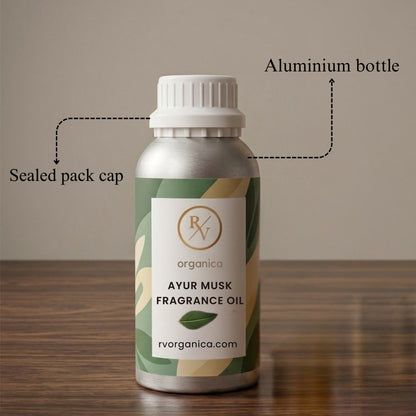“Premium sealed aluminium bottle Ayur Musk fragrance oil original pack”