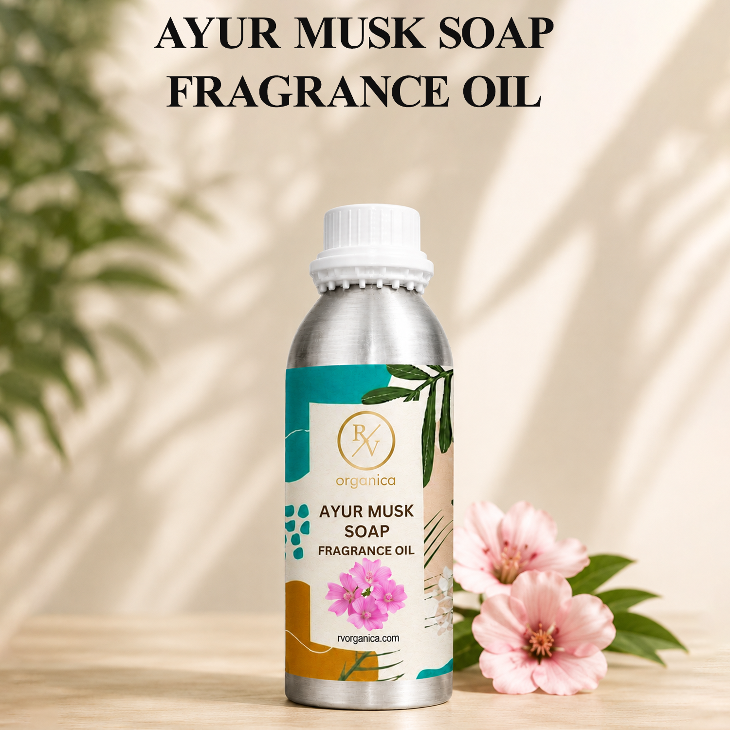 Ayur Musk Soap Fragrance Oil with a warm, musky, and aromatic fragrance, offering a rich and long-lasting scent ideal for handmade soaps, liquid soaps, body washes, candles, and personal care products.