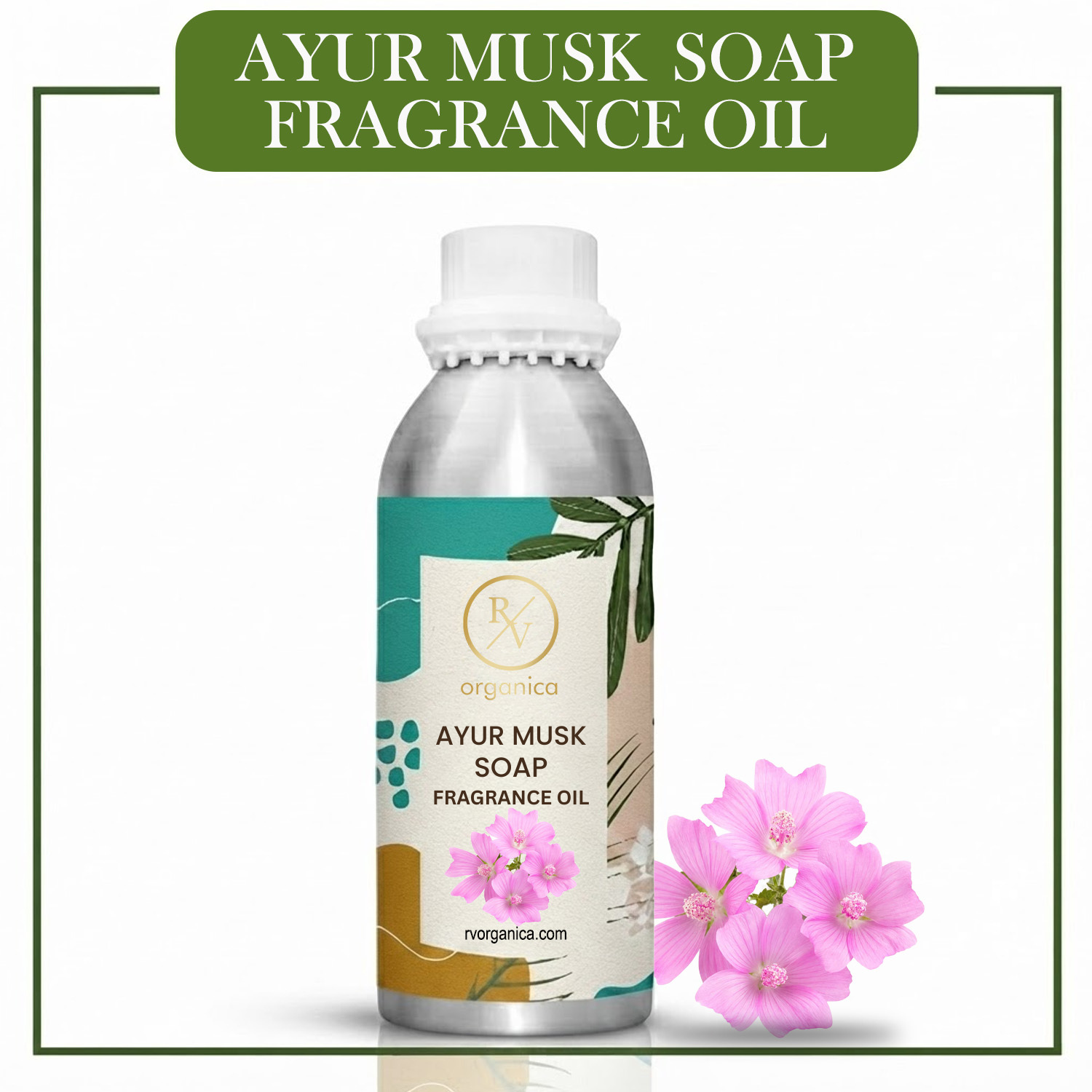 Ayur Musk Soap Fragrance Oil by RV Organica for soap making, melt and pour soap, cold process soap and handmade soap