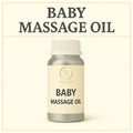 Natural baby massage oil bottle with nourishing formula for bones and skin