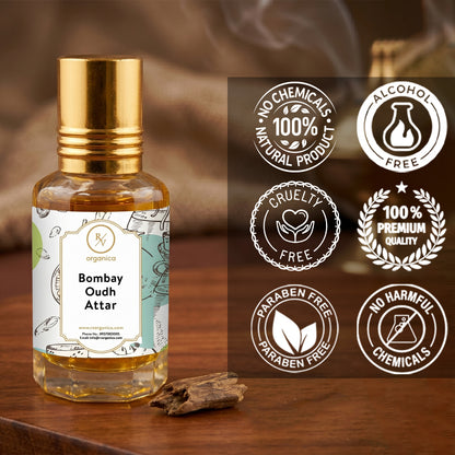 Bombay Oudh Attar no chemicals paraben free cruelty free alcohol free skin safe perfume oil