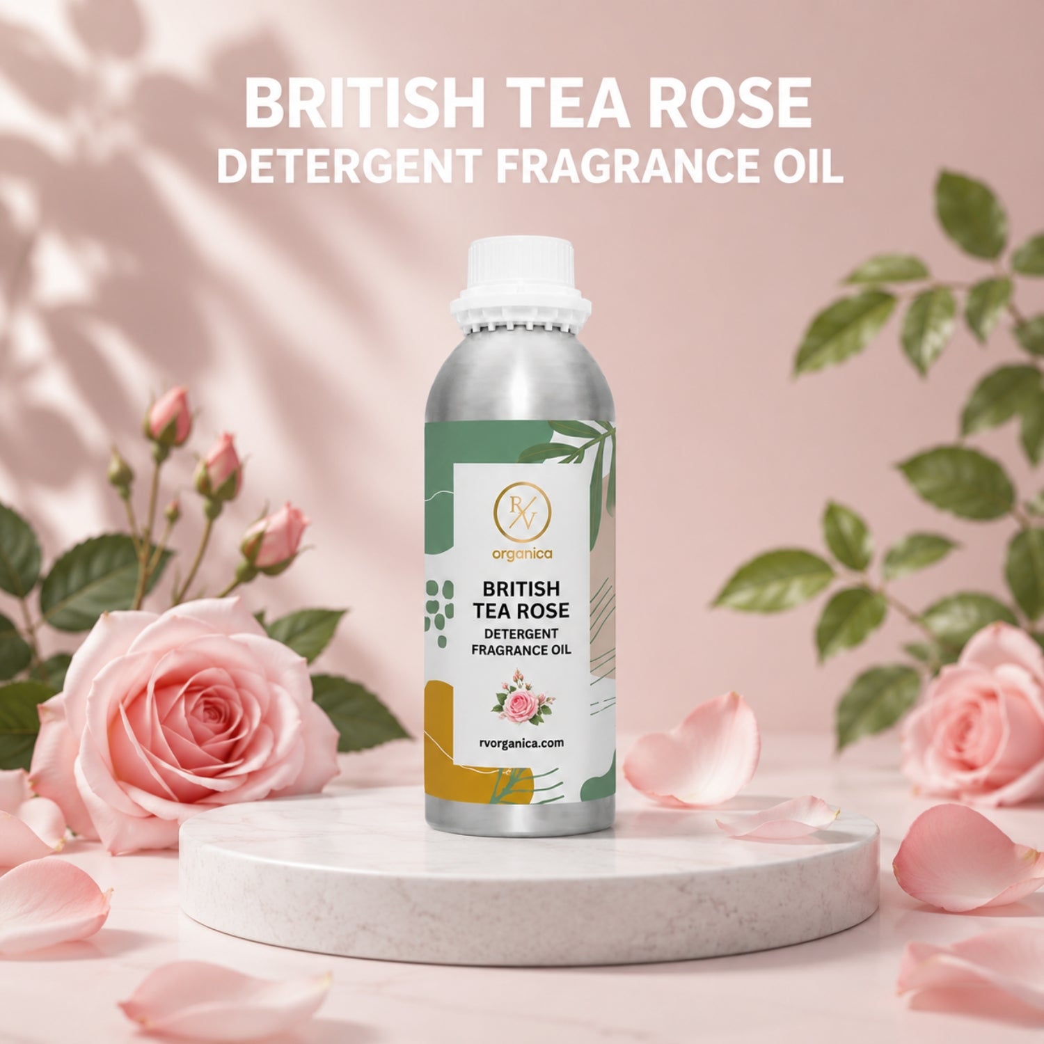British Tea Rose Detergent Fragrance Oil with a luxurious rose floral and laundry-inspired aroma, offering a fresh, elegant, and long-lasting fragrance ideal for detergents, fabric care, soaps, candles, and home fragrance products.
