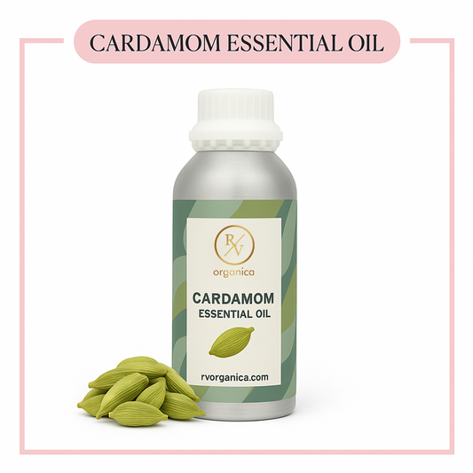 Pure Cardamom Essential Oil for aromatherapy and skincare –RV Organica