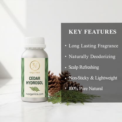 Cedar Hydrosol 100% pure natural herbal water – lightweight, refreshing and multipurpose skincare mist